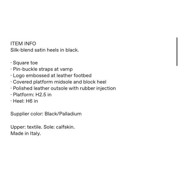 Versace Aevitas Satin Mary Jane Buckle Platform Black Pump 38.5/ 8.5 NWB $1,575 - Picture 15 of 15